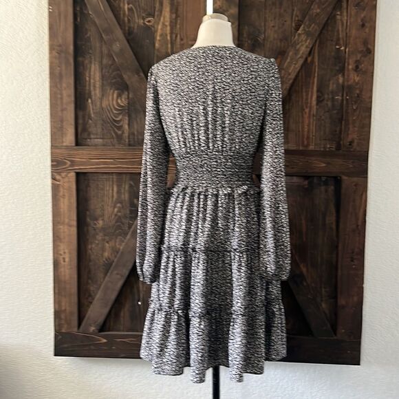 Nasty Gal Boho Skirt Long Sleeve Floral Print Ruffle Skater A Line Swing Mini - Picture 6 of 11